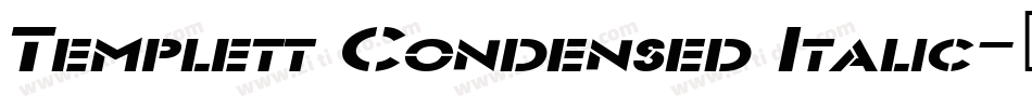 Templett Condensed Italic字体转换
